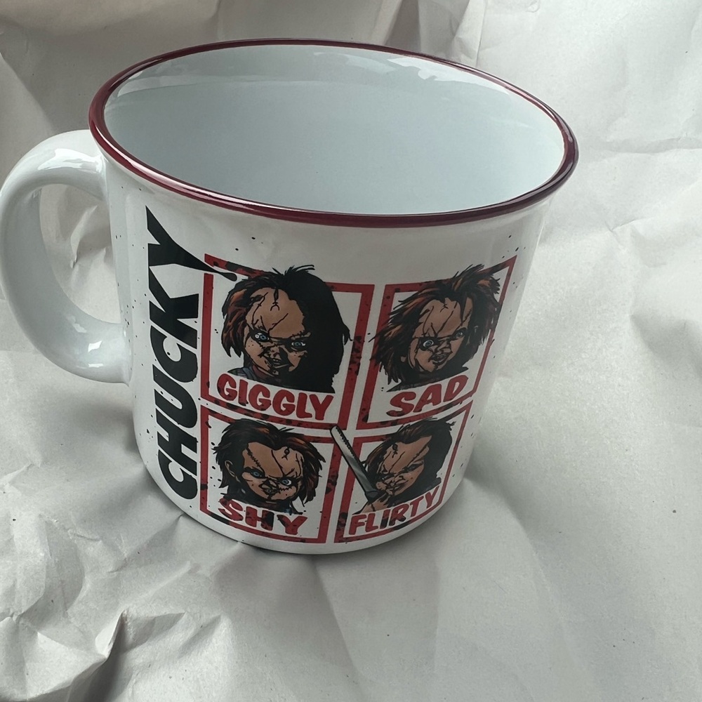 Chucky Character Mug - White and Red